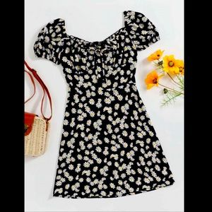 Daisy Floral Milkmaid Dress